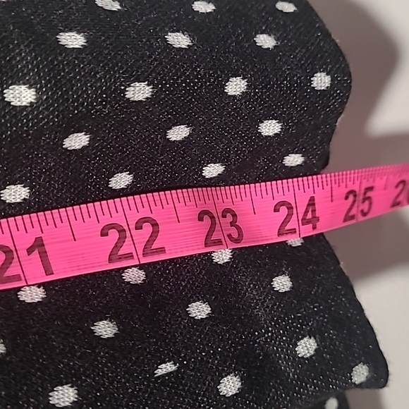 Lane Bryant sz 26 black white polka dot pencil skirt WSK27 - Picture 5 of 5